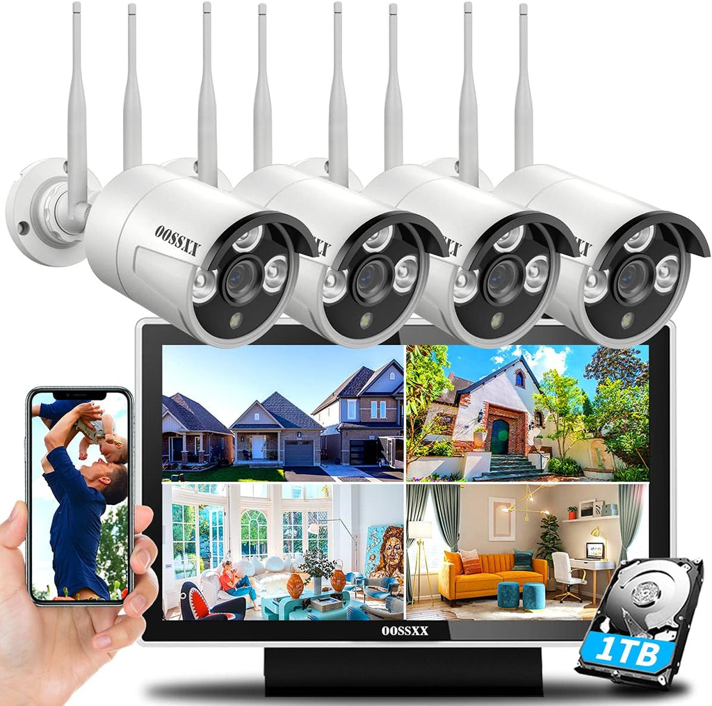 3K 5.0MP Wireless Security Camera System with 1TB Hard Drive K8558