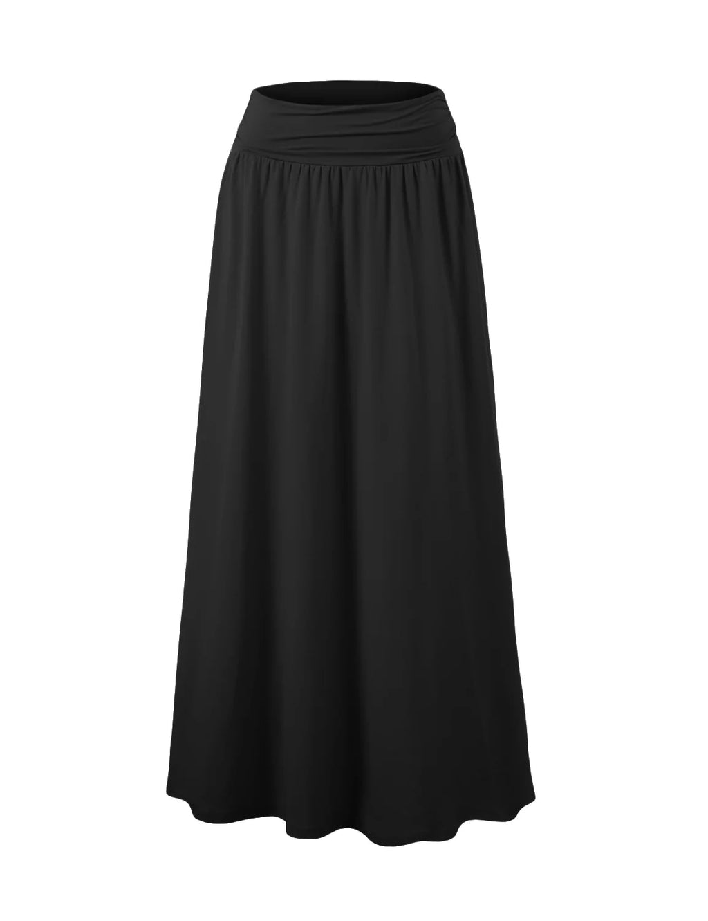 Women's Flowy Flared Comfy Maxi Skirt O7234