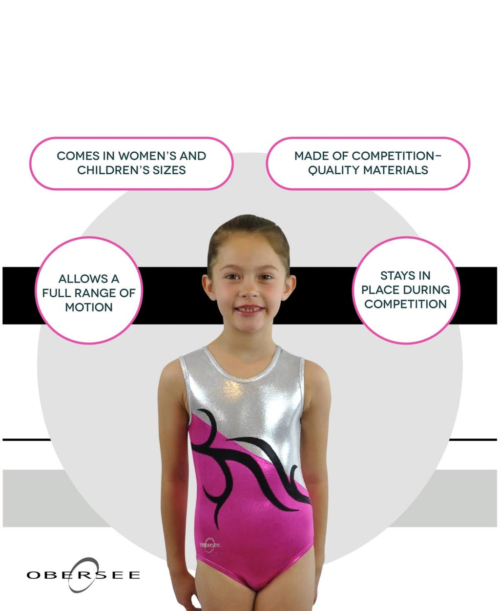Pink Gymnastics Leotard W448