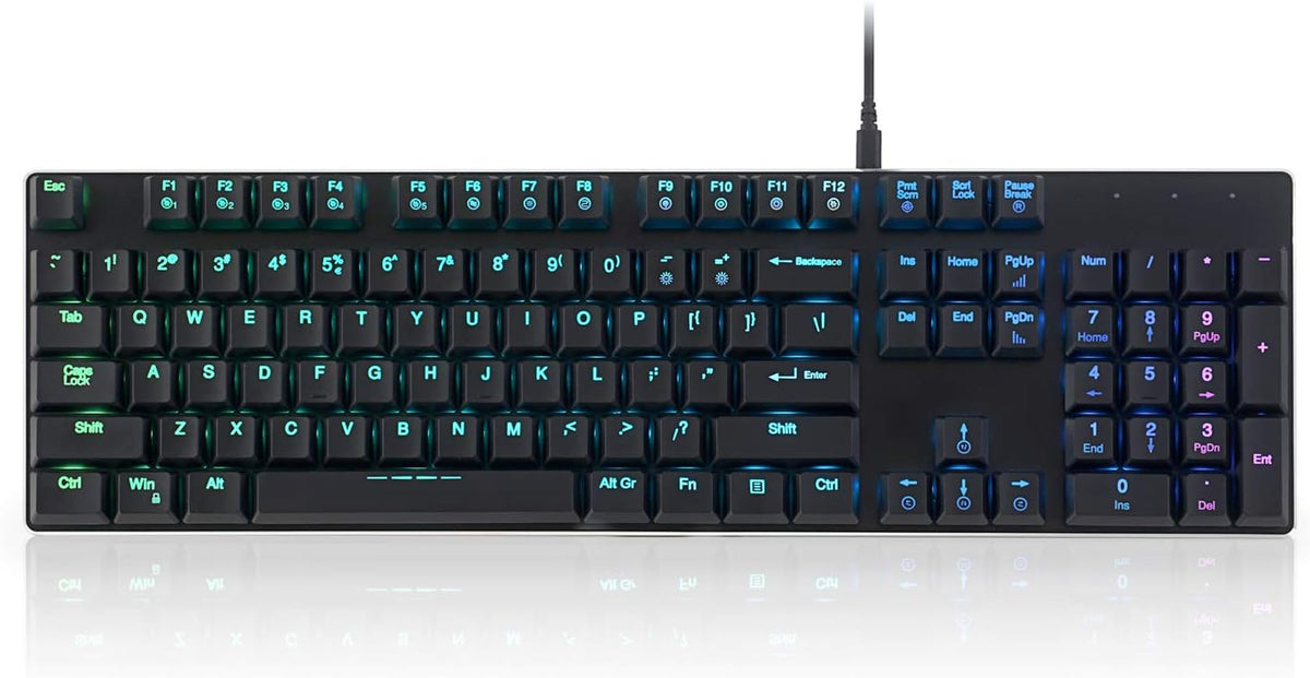 Full-Size Mechanical Keyboard with Brown Switch Z607