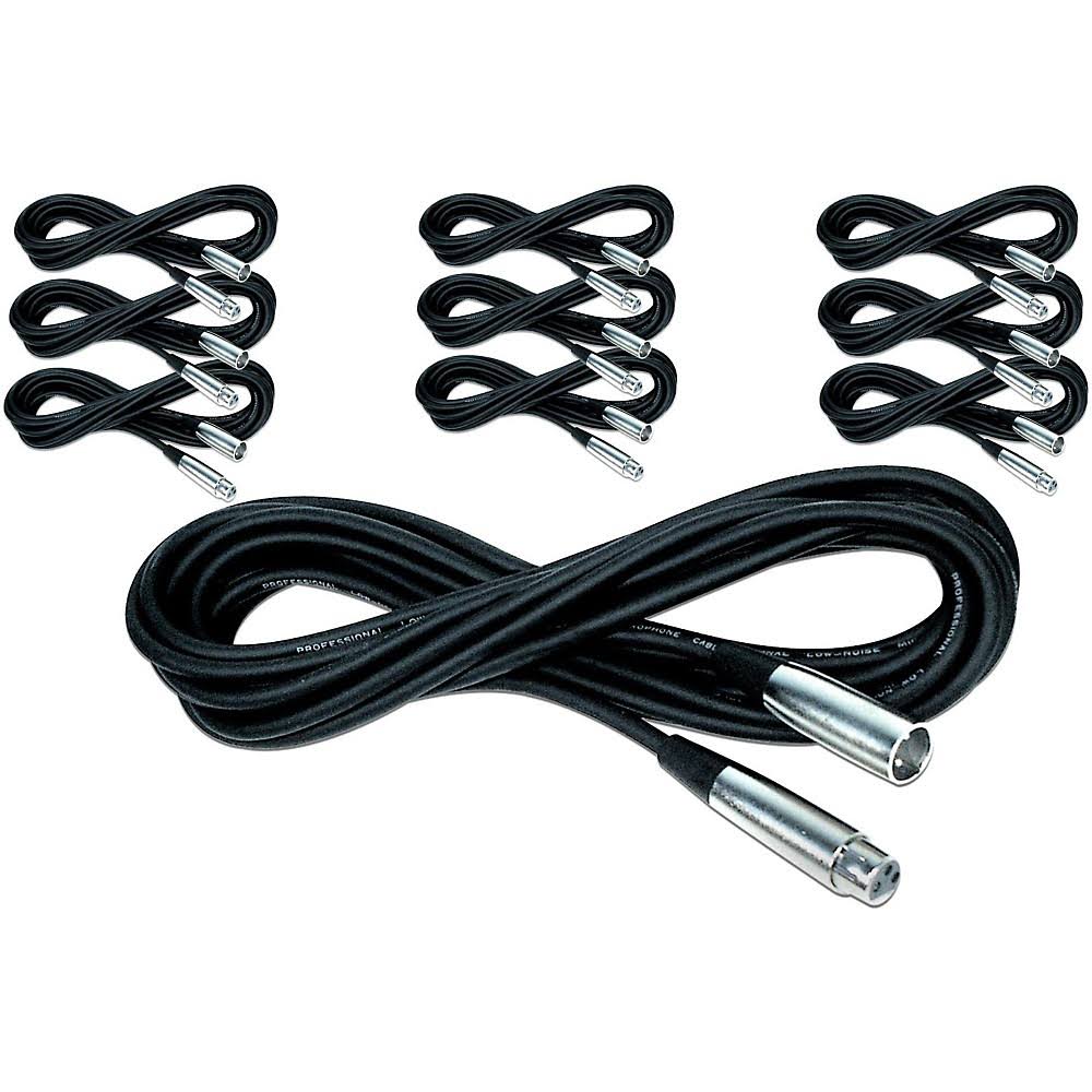 Lo-Z Microphone Cable 20 ft 10-Pack W7552