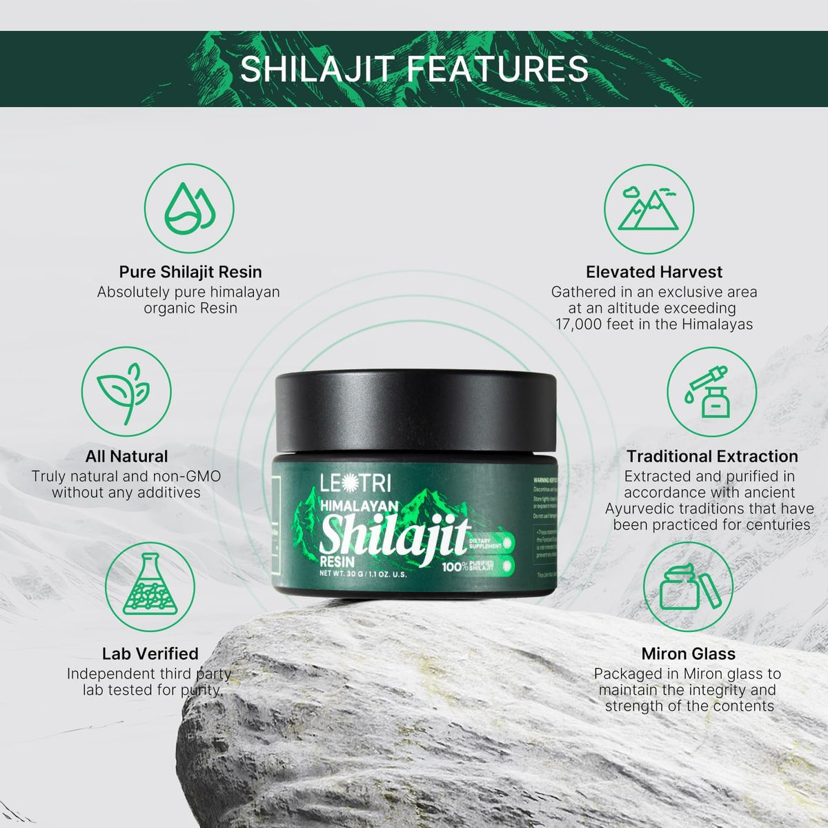 1.1 OZ Shilajit Resin B432