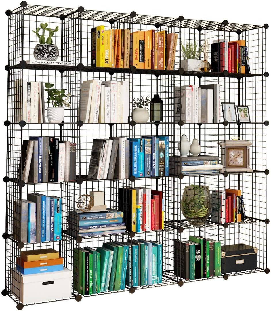 14x14 Wire Cube Storage 30-Cube Modular Shelving Unit S81649