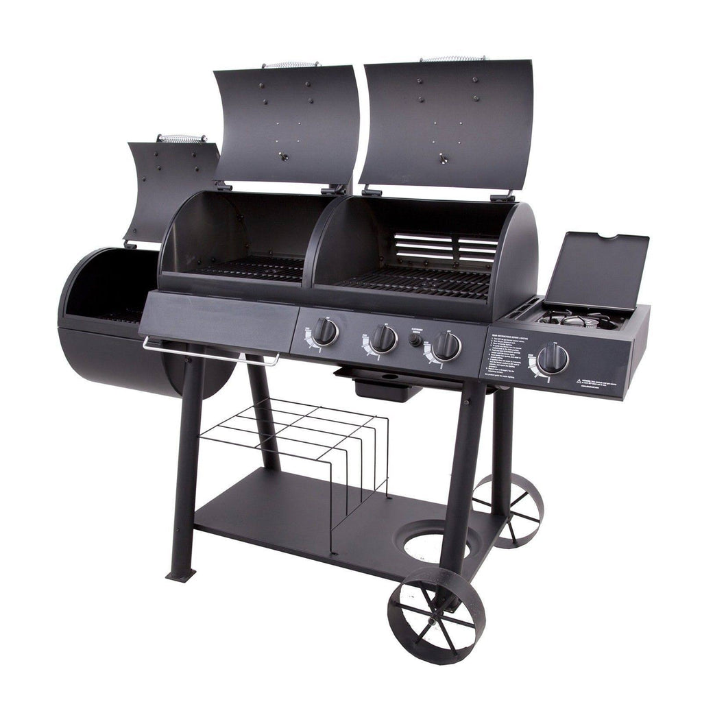 Charcoal/Gas/Smoker Combo O84652