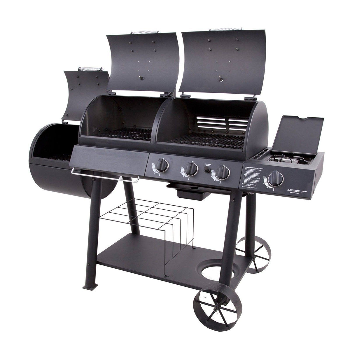 Charcoal/Gas/Smoker Combo O84652