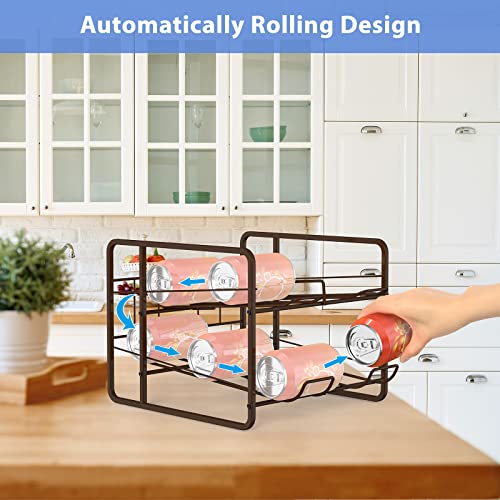 2 Pack Soda Can Organizer for Refrigerator 40 Cans U299666