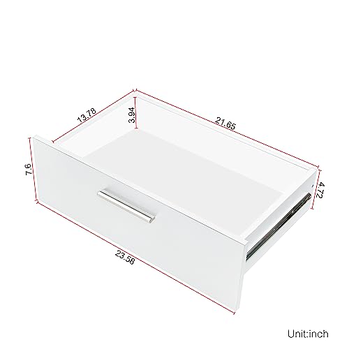 White 6-Drawer Double Dresser A65585