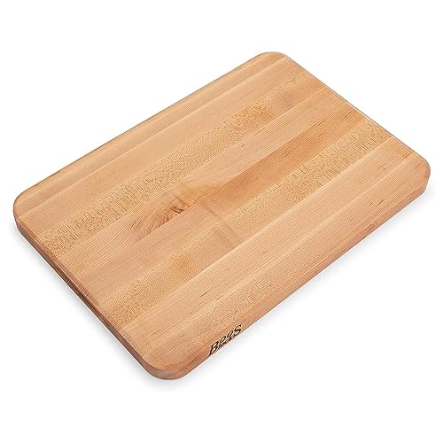 Reversible Wood Cutting Board, 18" x 12" x 1 1/4", Maple D5458