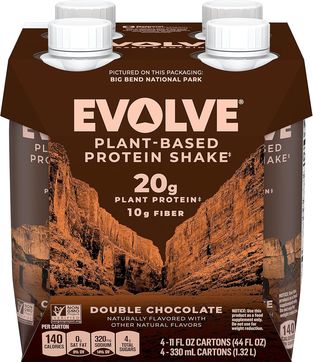 11oz 4 Pack Plant Based Protein Shake Double Chocolate W245305