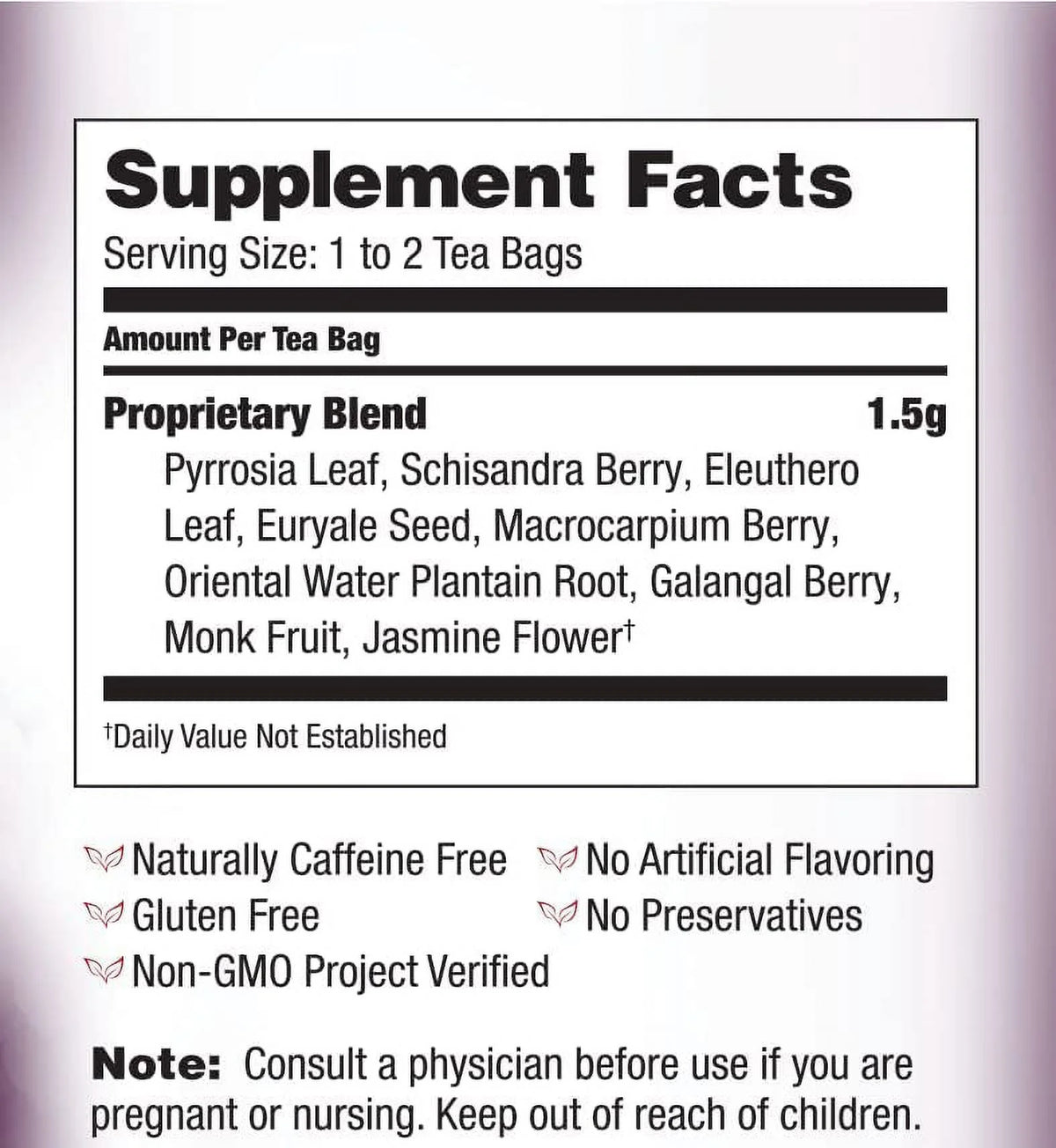 20 Tea Bags, 6 Count Herbal Tea C454191