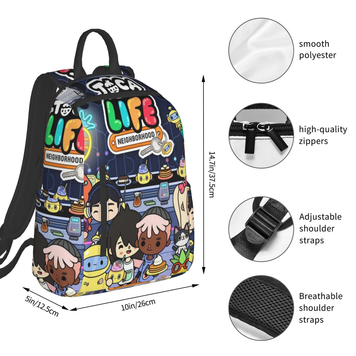 Lightweight Unisex Backpack N808061
