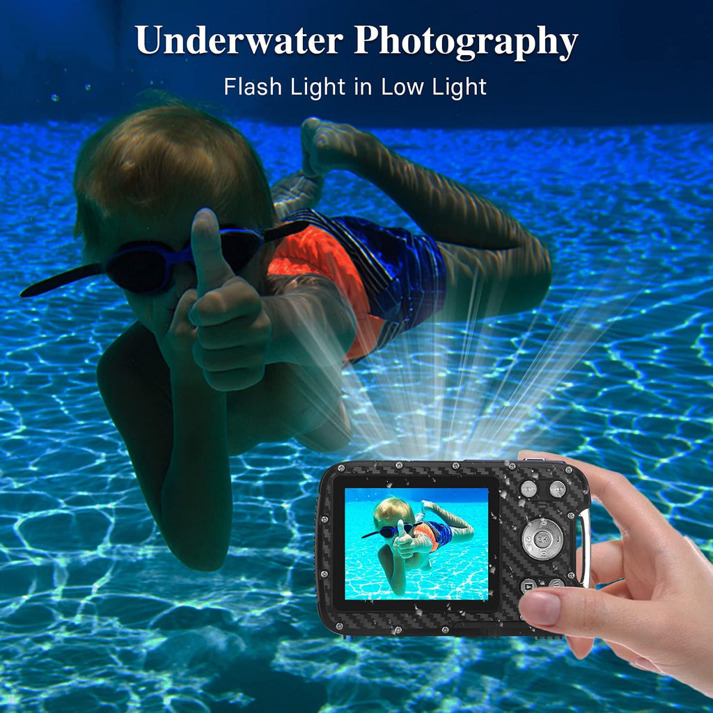 Waterproof Digital Camera 21MP 1080P Blue L569