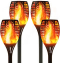 96 LED Waterproof Solar Tiki Torches 4 Pack W53419