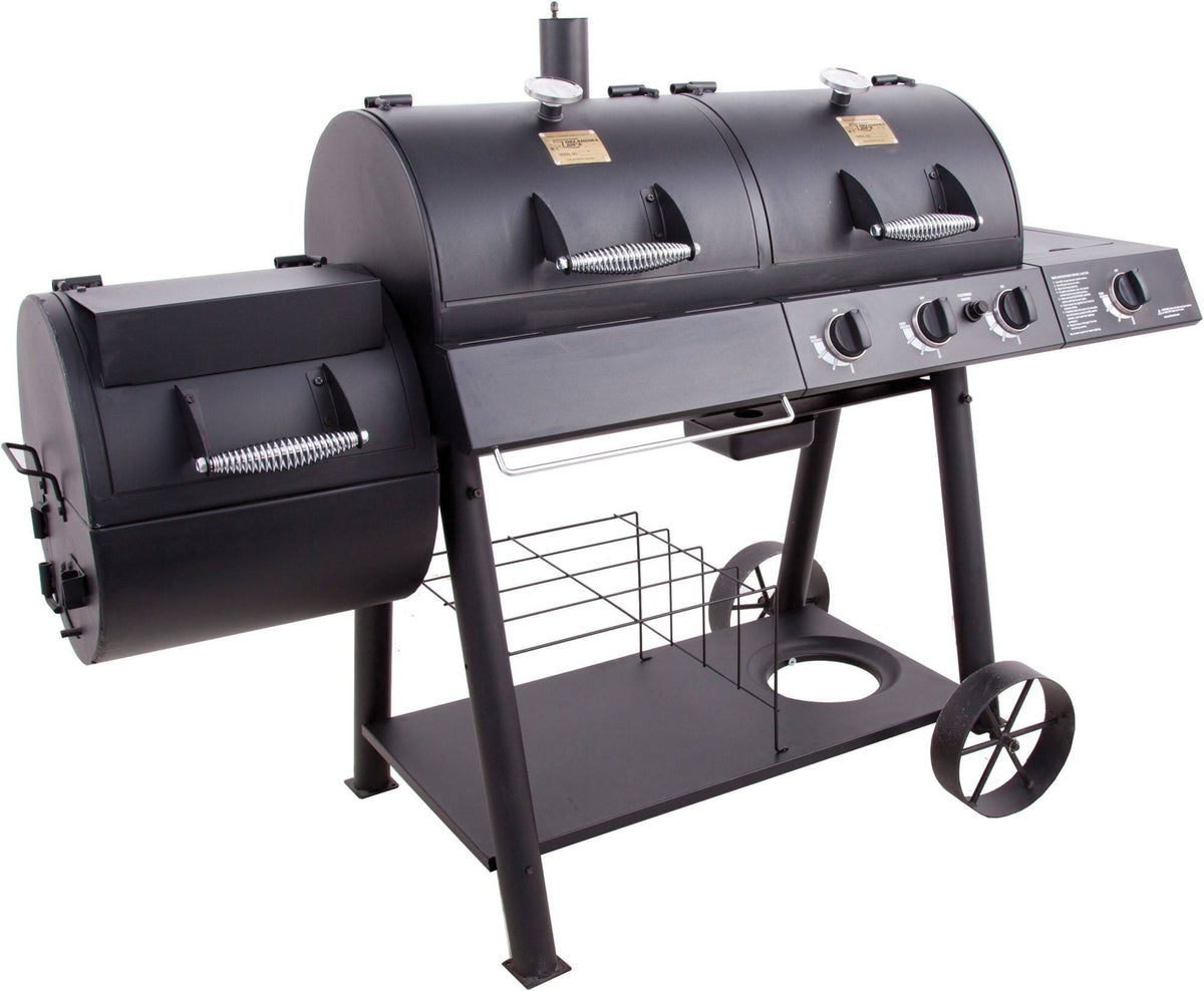 Charcoal/Gas/Smoker Combo O84652
