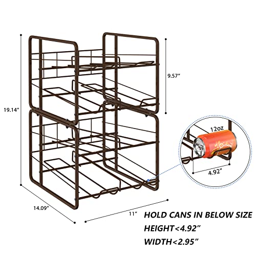 2 Pack Soda Can Organizer for Refrigerator 40 Cans U299666