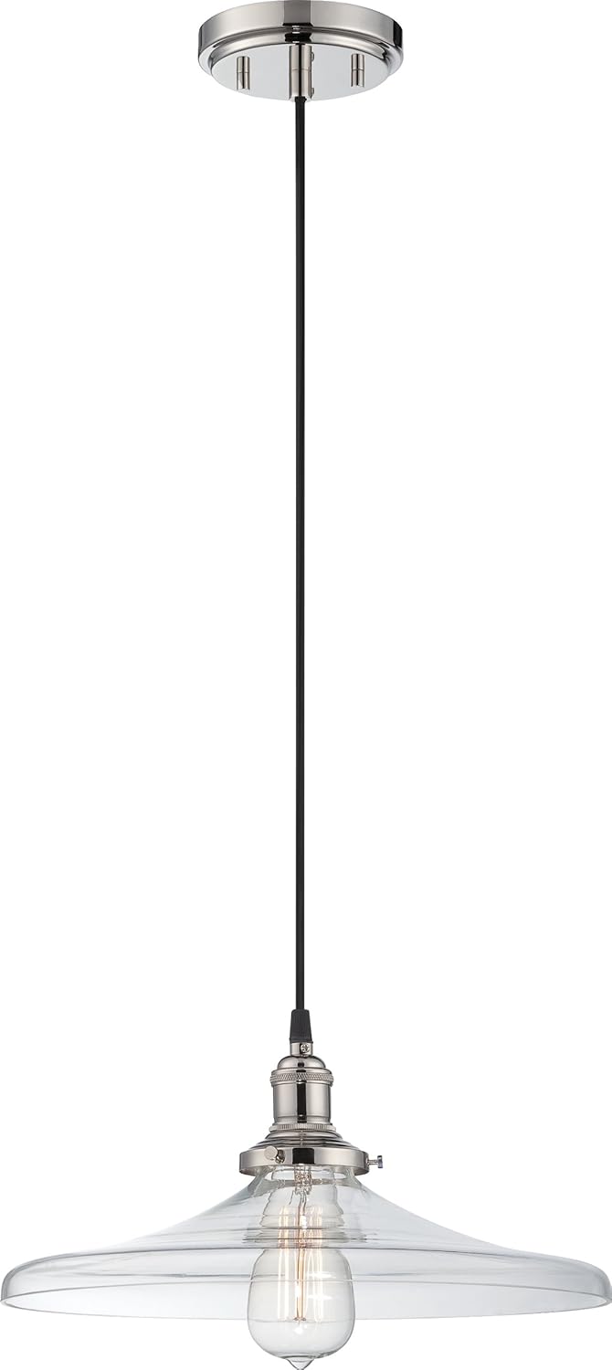 One Light Pendant Polished Nickel T5960