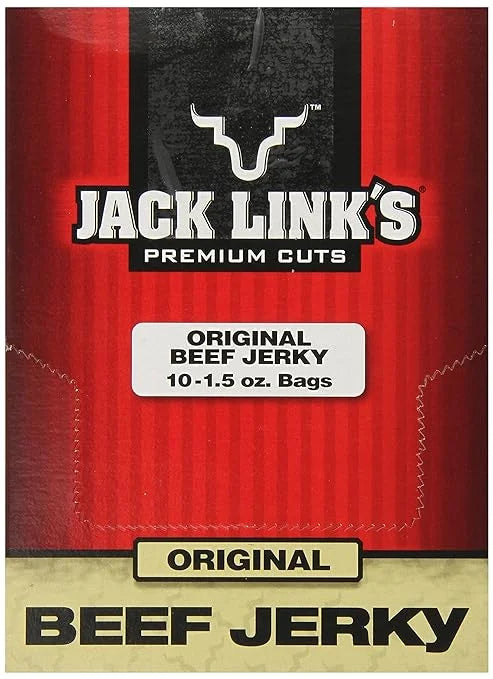 Beef Jerky, Original, 1.5-Ounce Bags (Pack of 10) U303118