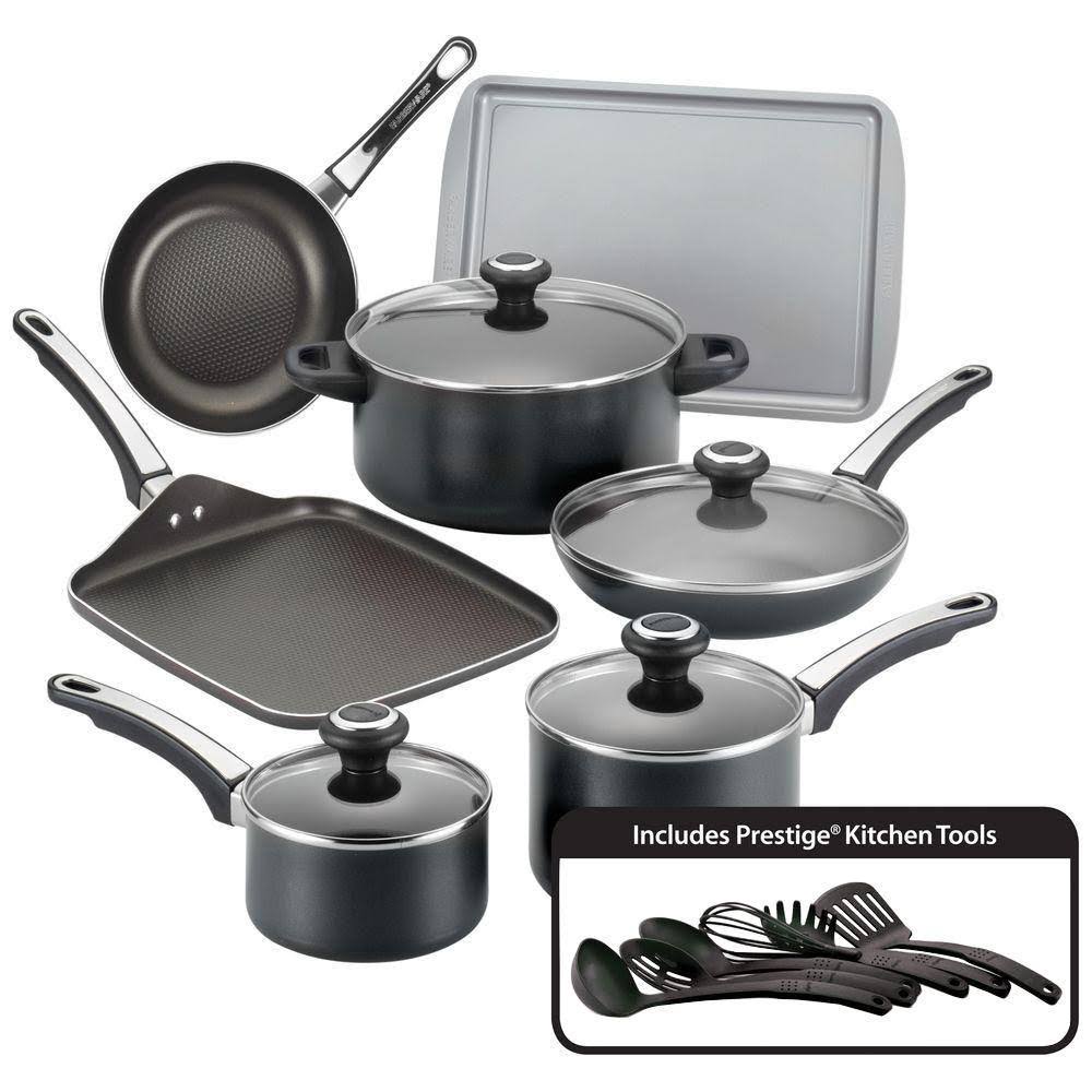 Black 17-Piece Cookware Set with Lids Z892