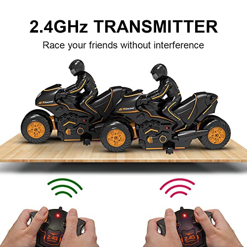 Remote Control Motorcycle Toy with 2 Rechargeable Batteries B746593