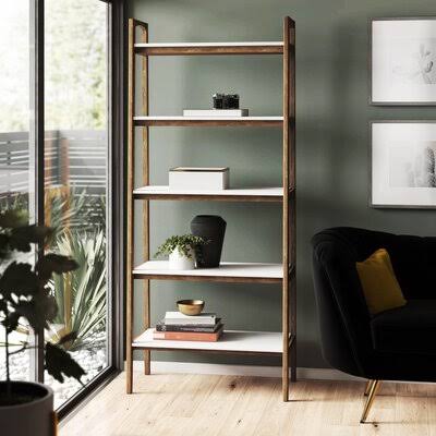 Pecan Ladder Bookcase T41781