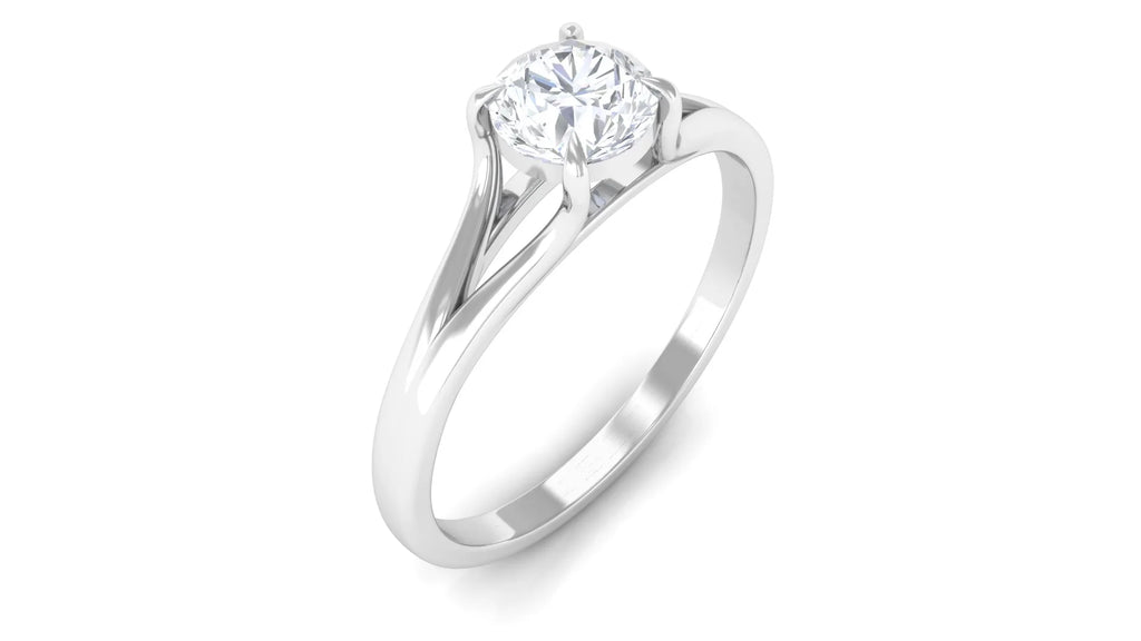 925 Sterling Silver Lab Grown Diamond Solitaire Ring G930