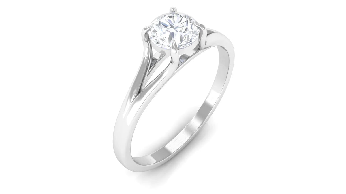 925 Sterling Silver Lab Grown Diamond Solitaire Ring G930