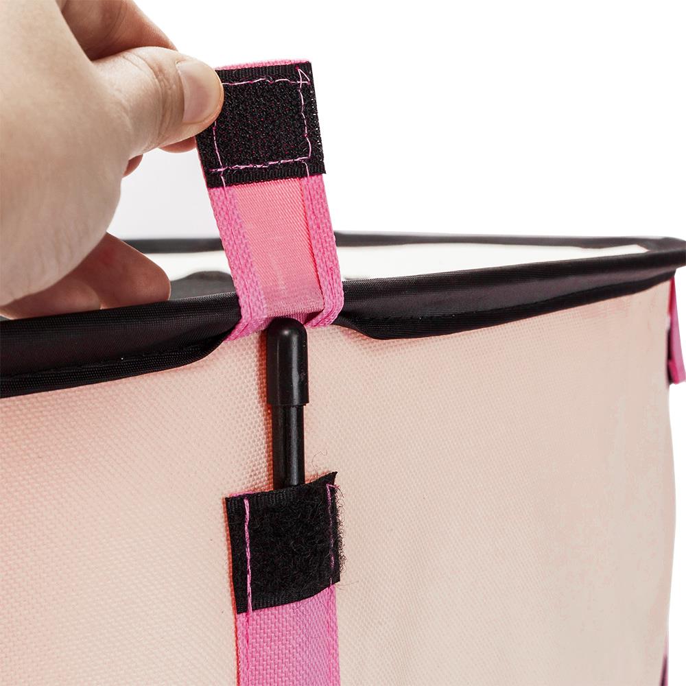 Pink 8 Panel Pet Playpen with Carry Bag L966