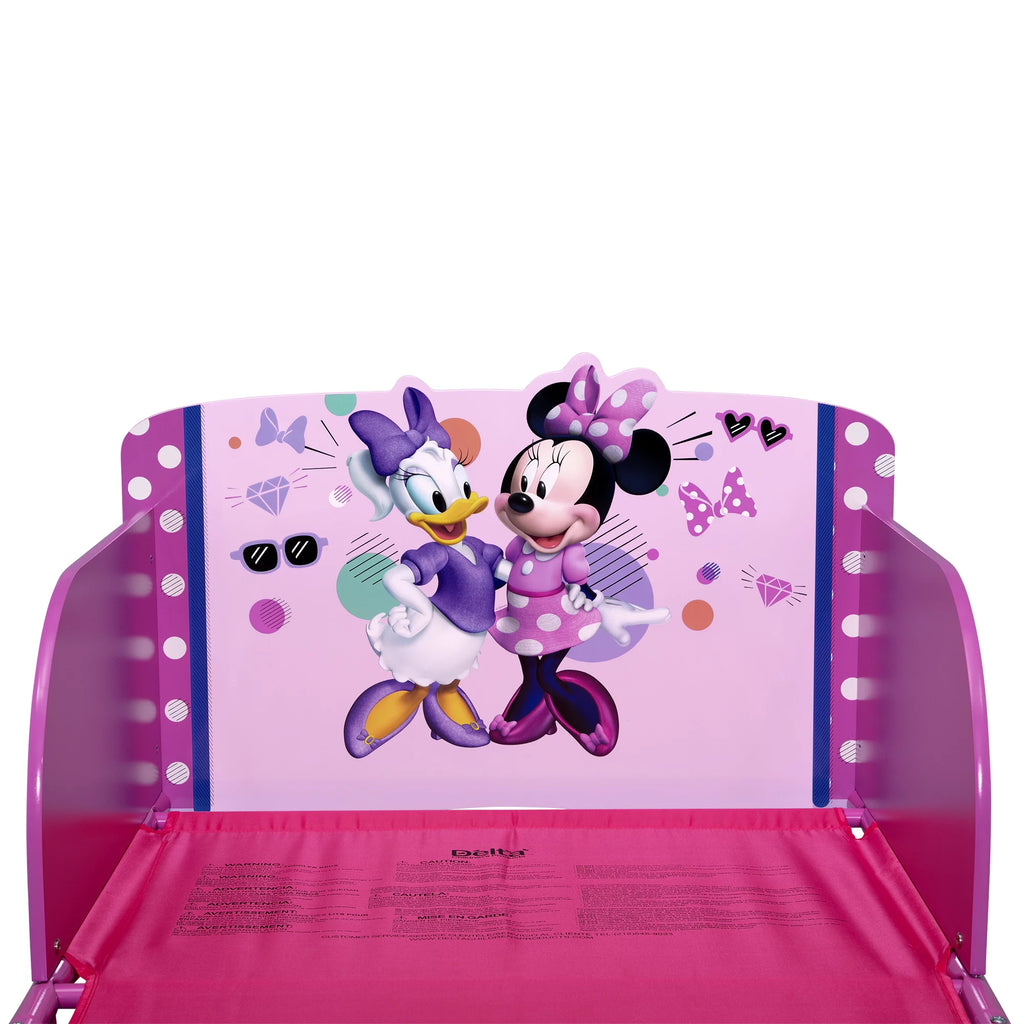 Pink Wood & Metal Toddler Bed G42463