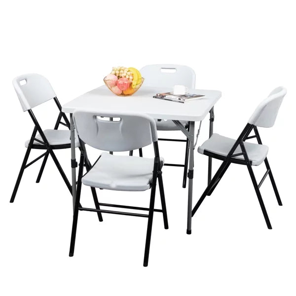 White 4 Pack Plastic Folding Chairs U4101