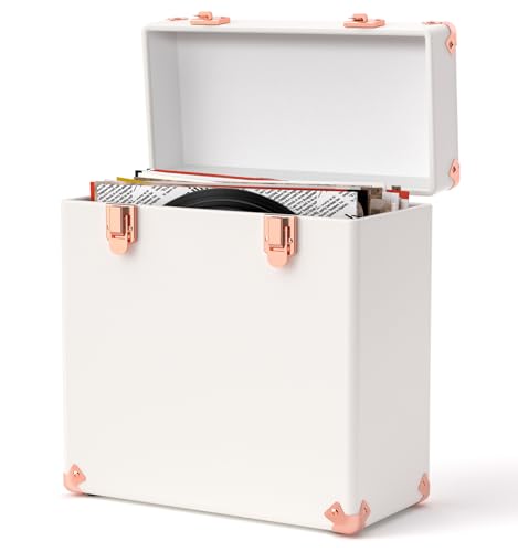 Vinyl Storage and Carrying Case Waterproof Portable Organizer Holds 50 7-12 Inch Records O756419