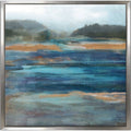 Blue Canvas in Floating Frame A685