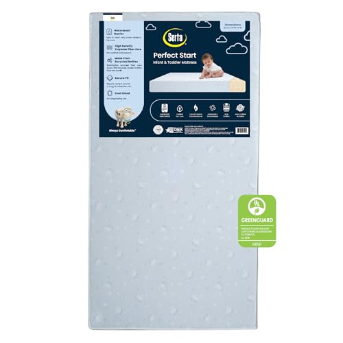 Waterproof 6" Fiber Core Baby Crib & Toddler Mattress Z676
