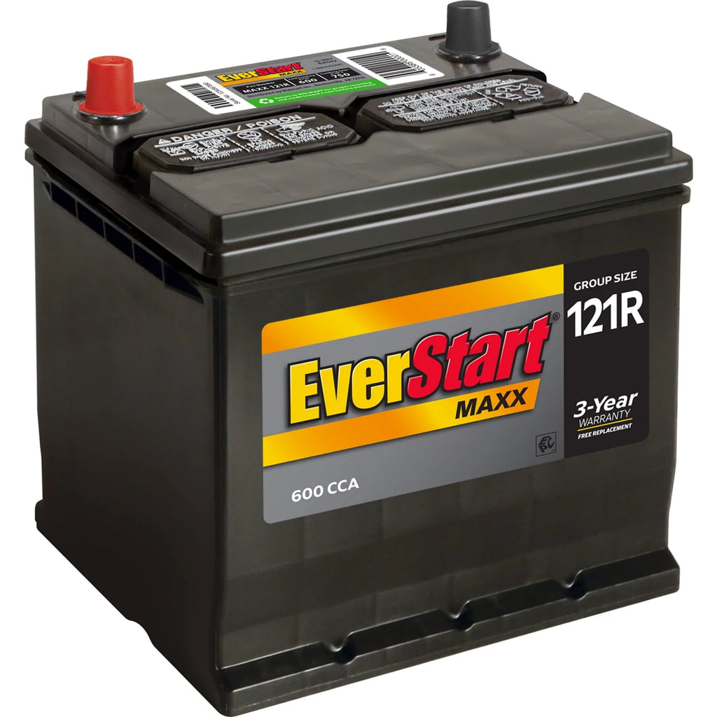 Lead Acid Automotive Battery, Group Size 121R 12 Volt, 600 CCA J68511