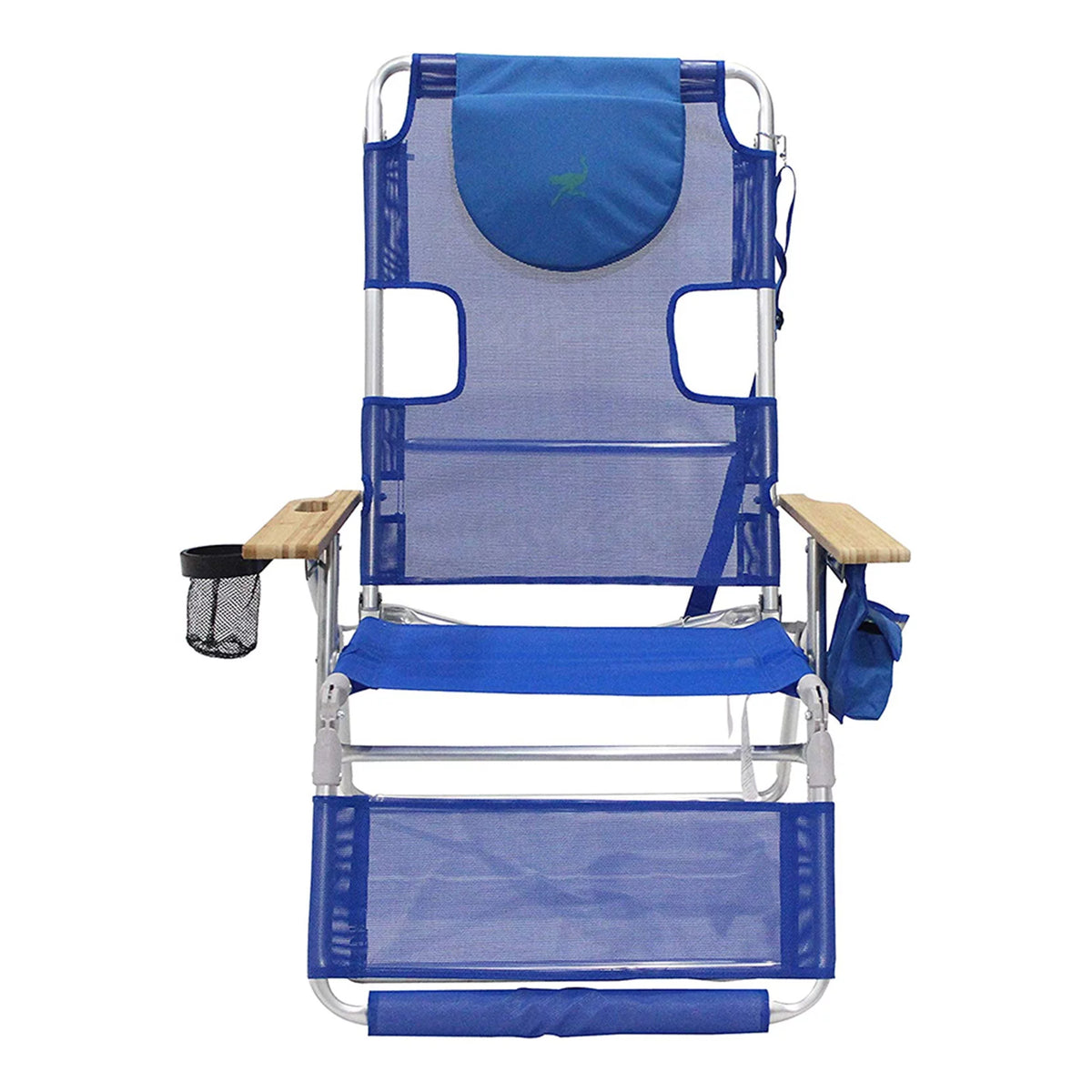 Blue 16" Tall Outdoor Lounge Reclining Chair 2 Pack A8623