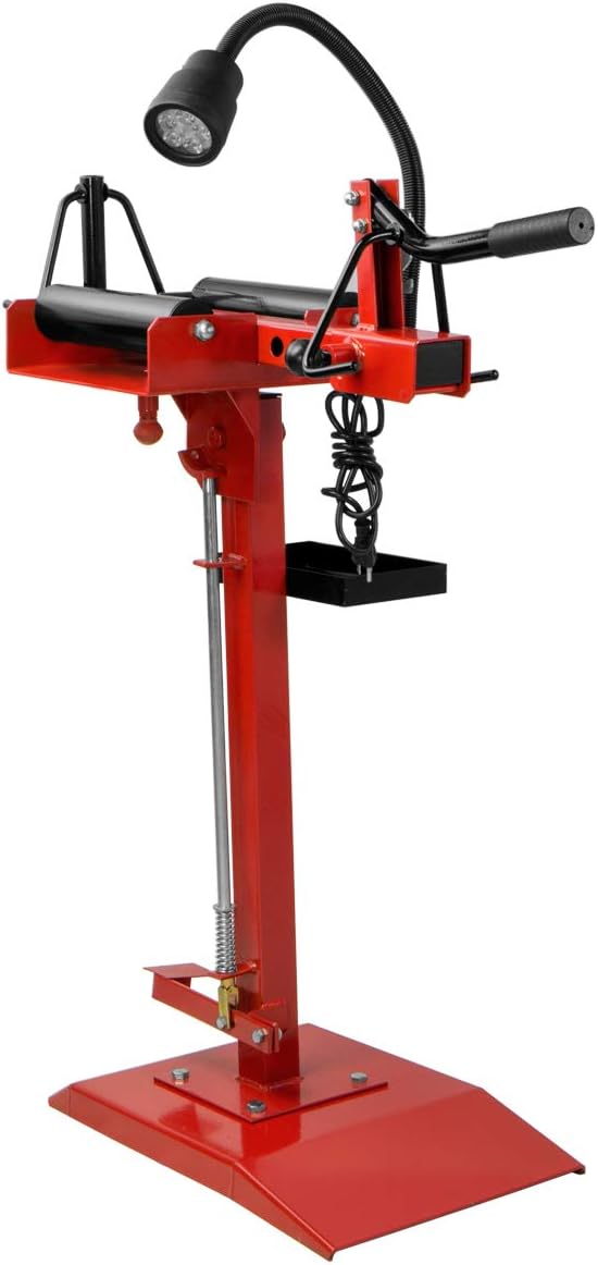 Manual Tire Spreader Portable Tire Changer Stand Adjustable LED Light Tool L743142