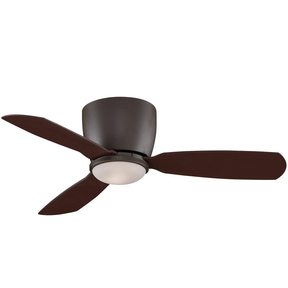 Oil-Rubbed Bronze Ceiling Fan with Opal Glass Light Z1735