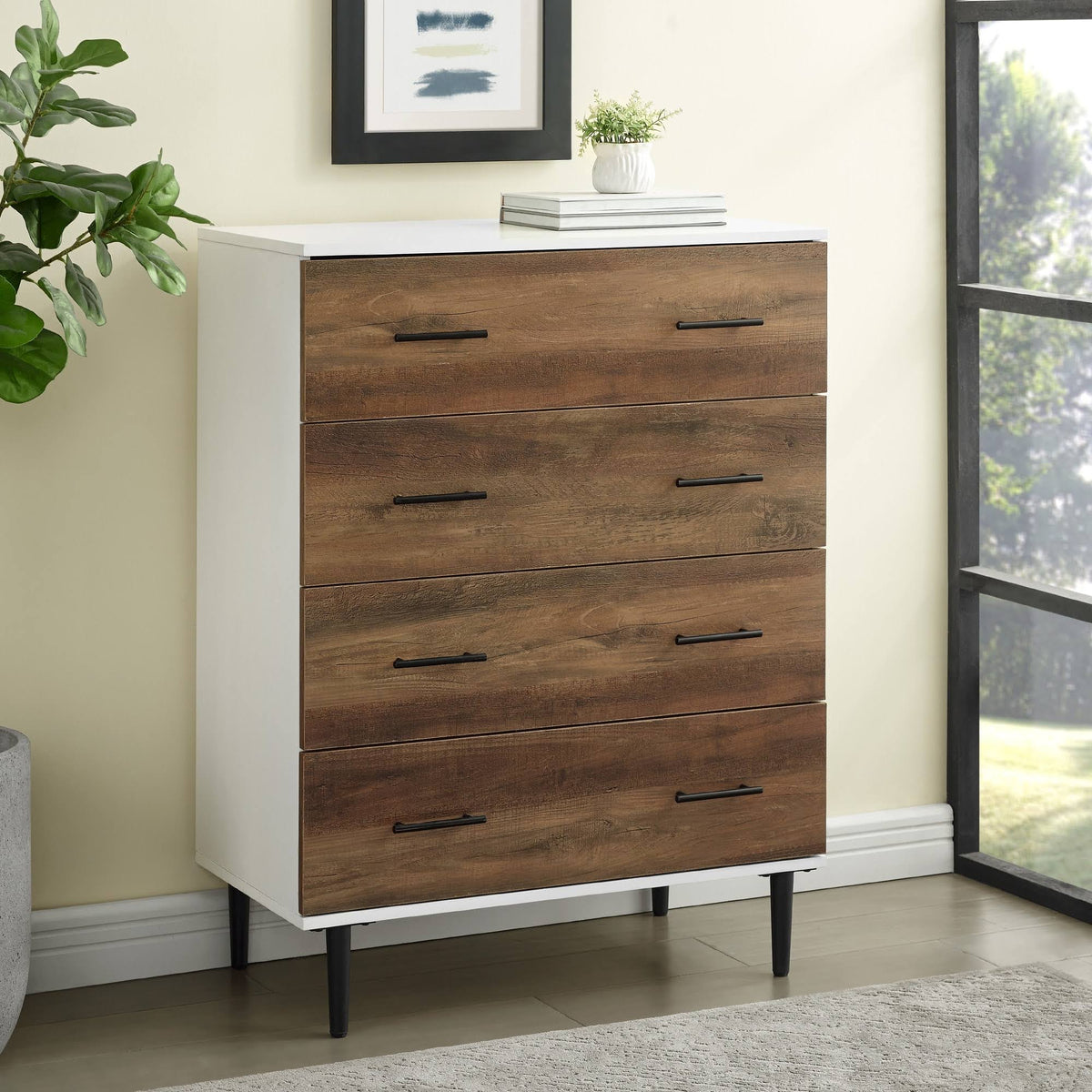 4 Drawer Chest Dark Walnut F225020