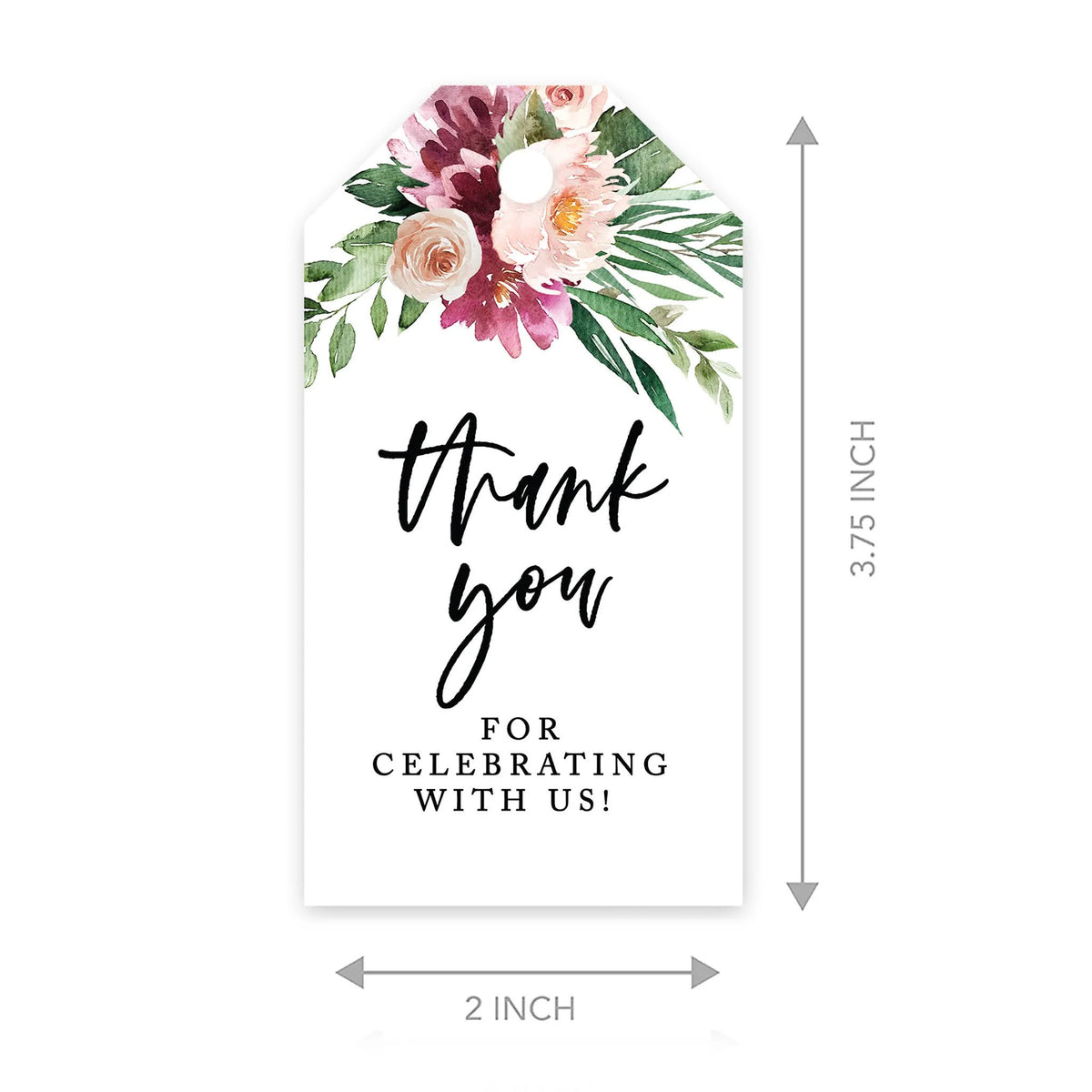 100-Pk Cardstock Gift Tags A2020