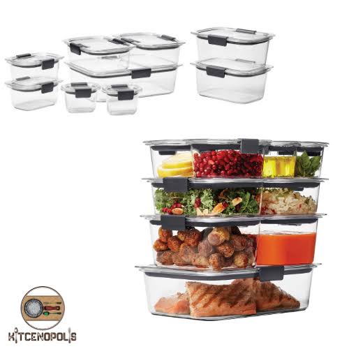 18 Piece Clear Plastic Food Storage Containers A80214