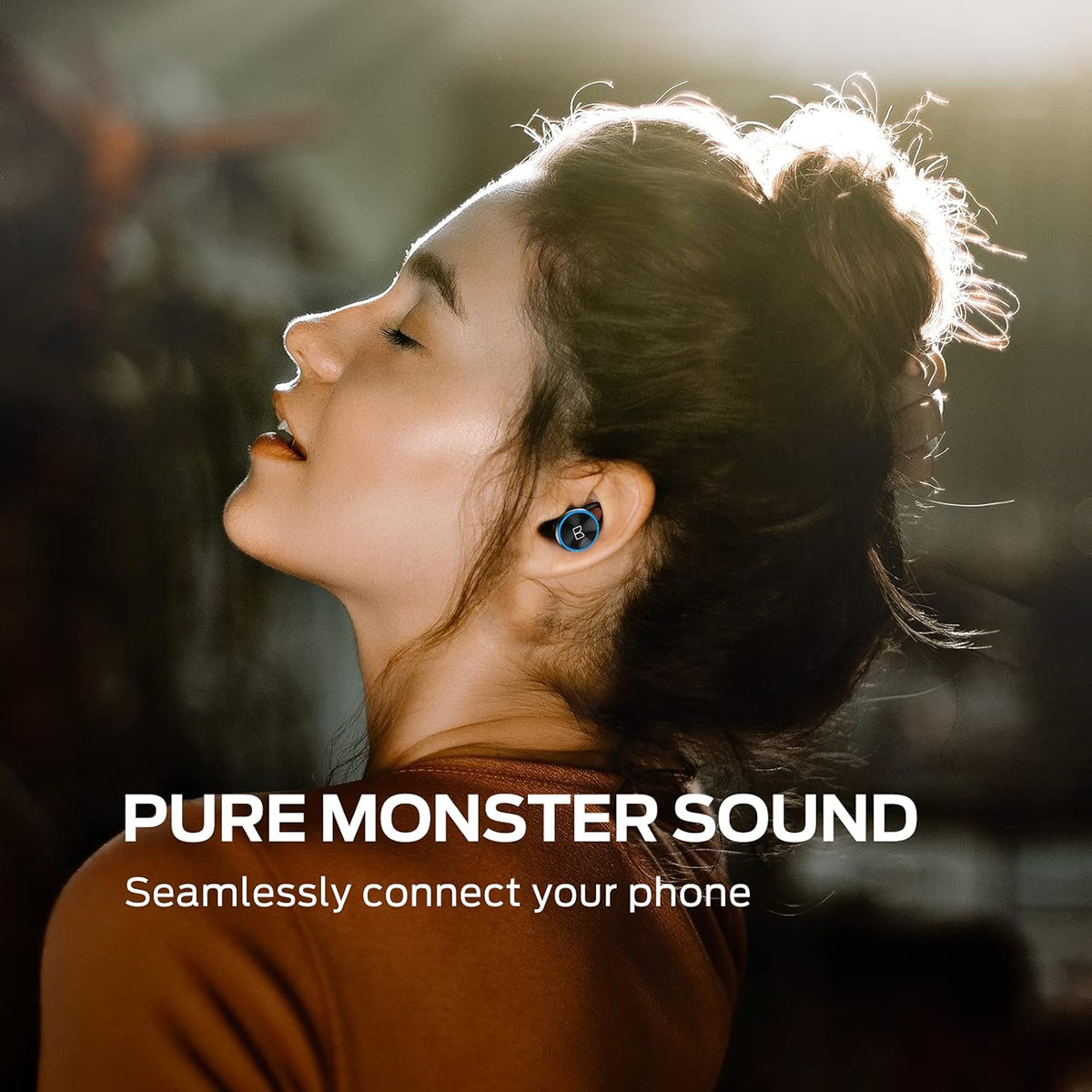 Wireless Earbuds with Rotating Metal Charging Case, 8 Hours Playback, Pack of 2 E565774