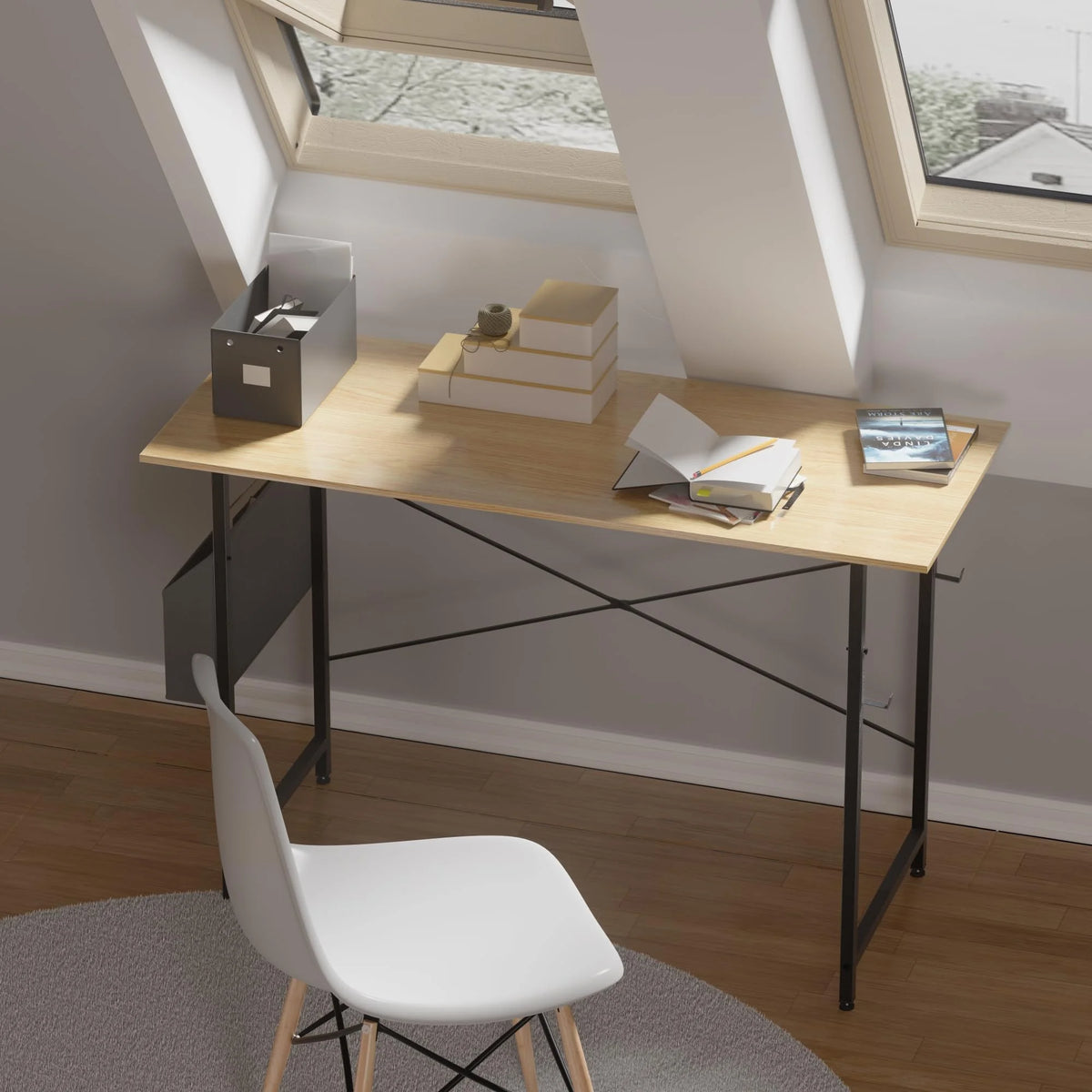 32 Inch Computer Desk with Storage Bag W9143
