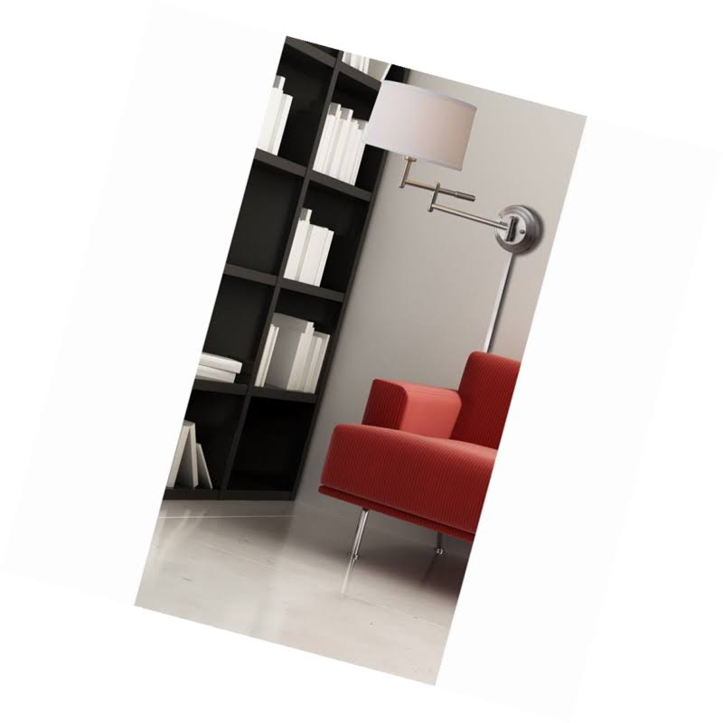 Brushed Steel Wall Swing Arm Lamp T26469