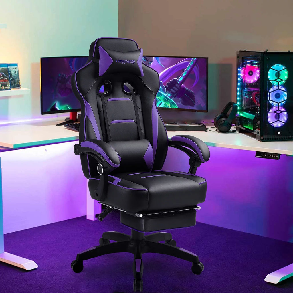 Purple Ergonomic Swivel Gaming Chair M878