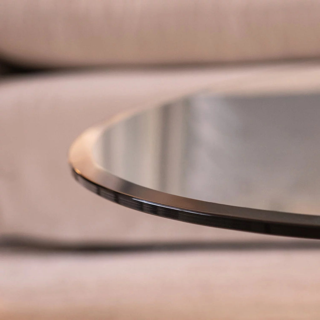 30" Round Clear Tempered Glass Table Top E4458