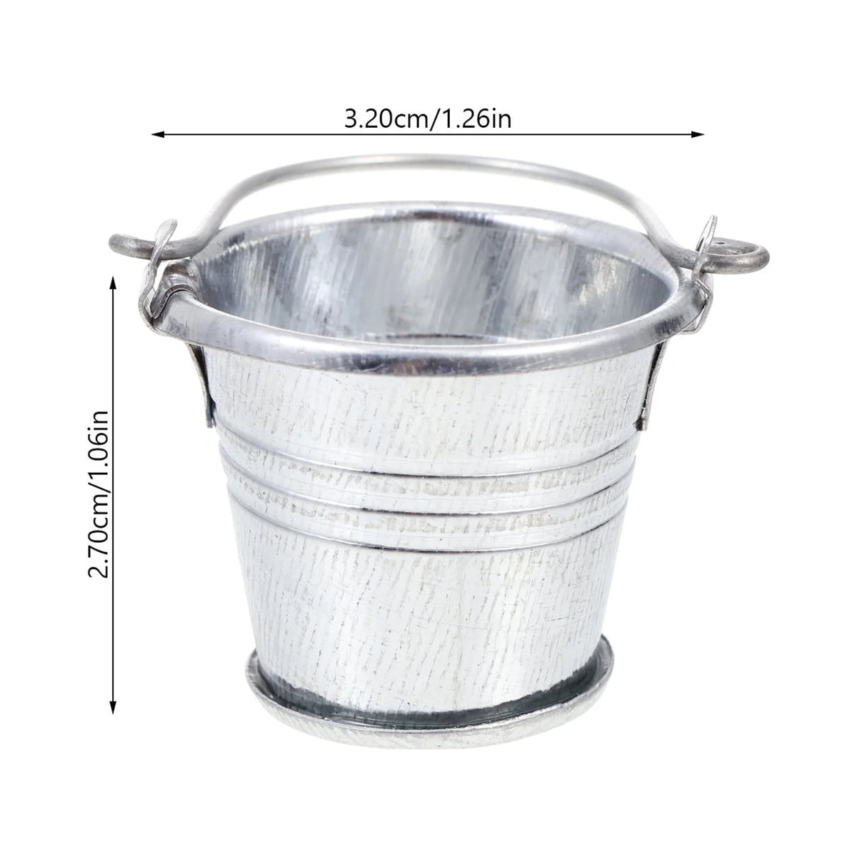Mini Beer Bottles Galvanized Buckets Dollhouse Bar Supplies Z6166