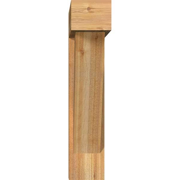 Traditional Block Rough Sawn Bracket with Offset Brace F285