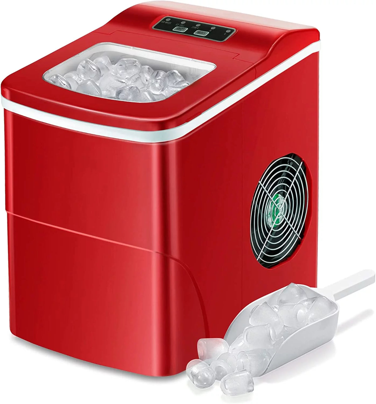 Portable Countertop Ice Maker with Ice Scoop and Basket X230