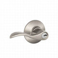 Satin Nickel Left Hand Accent Lever Storeroom Lock T888634