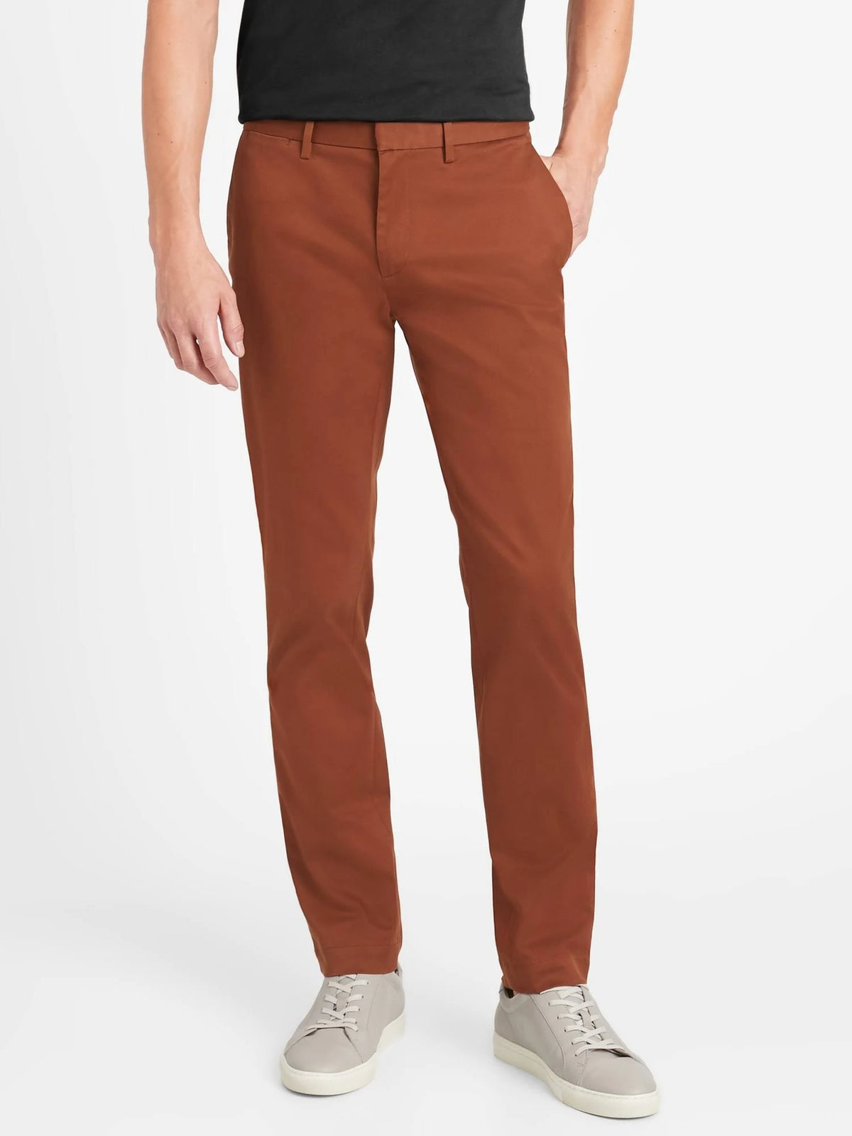 Rust Brown Skinny Chino Pant Size 32W 36L T127