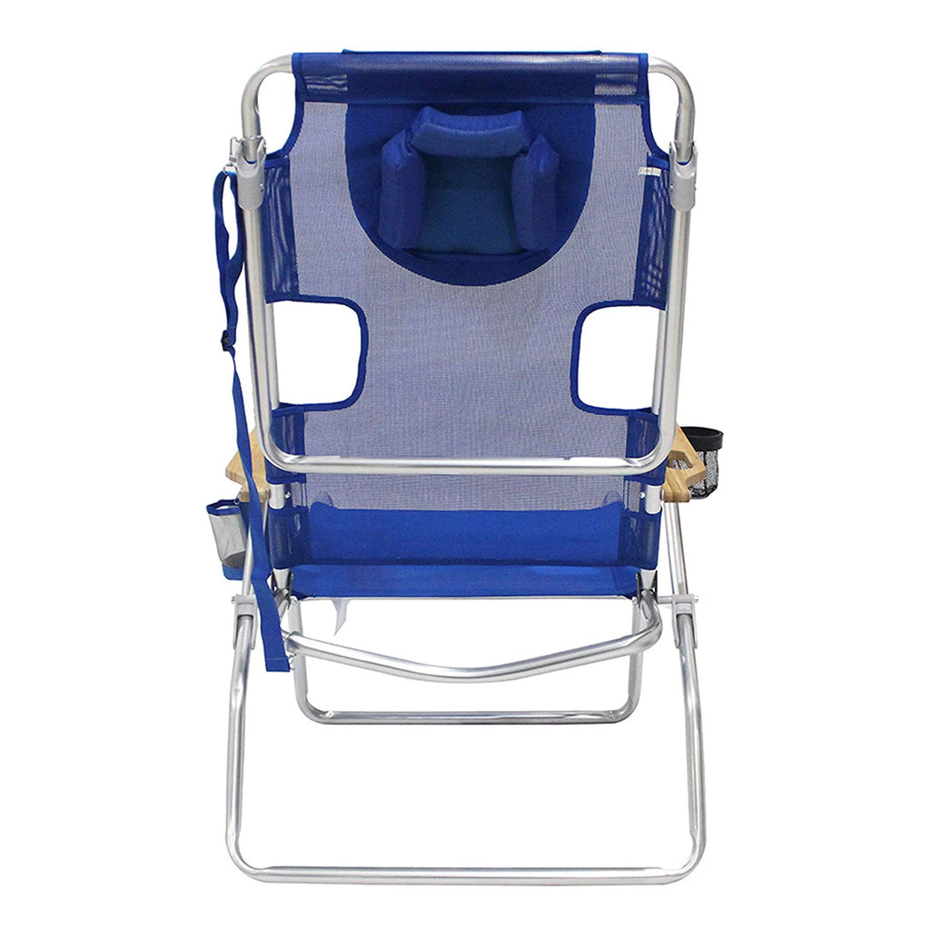 Blue 16" Tall Outdoor Lounge Reclining Chair 2 Pack A8623